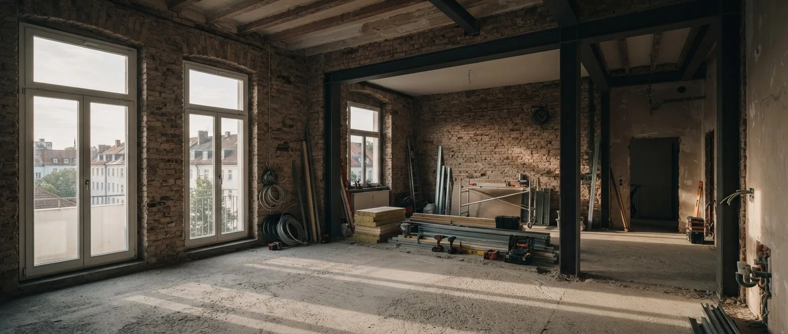 Munich period building during a complete renovation
